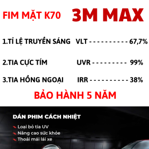 Phim dán kính mặt K70